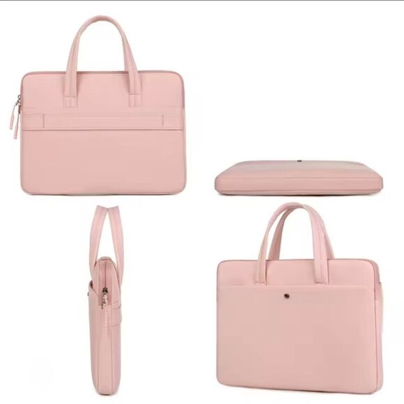 LAPTOP Briefcase Pink Handbag - Picture 4 of 14
